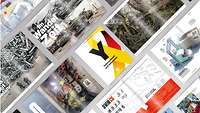 Fotos von Titelseiten des Y-Magazins