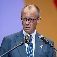 Friedrich Merz am Redepult