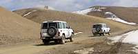 Konvoi durch Afghanistan Fahrzeuge der VN fahren durch Afghanistan