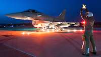 Eurofighter in Neuburg an der Donau kurz vor dem Start