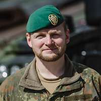 Ein Soldat im Porträt