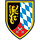 Der pfälzische Löwe auf Schwarz, die bayerischen Rauten und zwei gekreuzte Schlüssel auf Rot