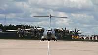 Ankunft des A400M in Šiauliai Ein A400M auf der Šiauliai Air Base.