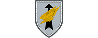 The coat of arms shows a golden eagle stooping on a field of light grey.