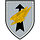 Coat of arms, Rapid Response Forces Division The coat of arms shows a golden eagle stooping on a field of light grey.