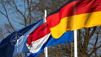 Flags of the 1 (German/Netherlands) Corps in Bergen