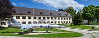 Fliegerhorst Kaufbeuren Stabsgebäude vom Technischen Ausbildungszentrum der Luftwaffe am Fliegerhorst Kaufbeuren