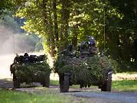 Waffenträger Wiesel beim Jägerbataillon 1 Waffenträger Wiesel während einer dynamischen Vorführung in der Knüllkaserne beim Jägerbataillon 1 aus Schwarzenborn