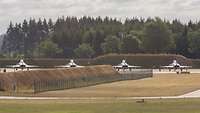 Vier Eurofighter bei der Last Chance.